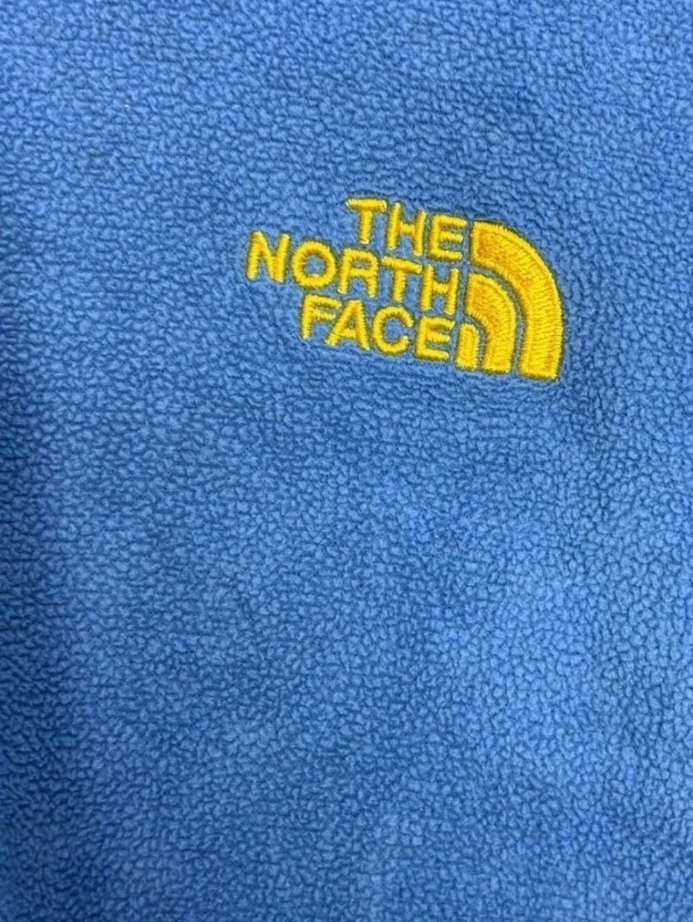 The North Face Royal Blue Half-Zip Fleece with Yellow Trim